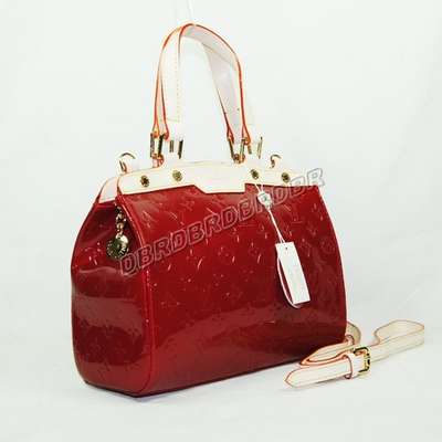 discount louis vuitton handbags monogram vernis m91622 red wholesale