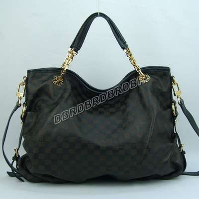 discount louis vuitton handbags leather n91952 black wholesale