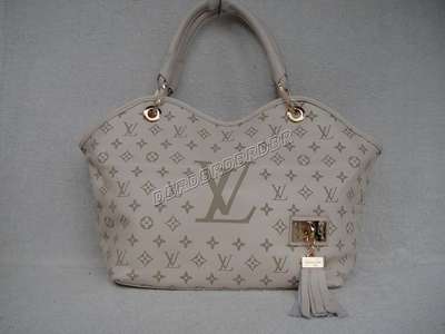 Discount Louis Vuitton Handbags Leather M95017 beige white Wholesale