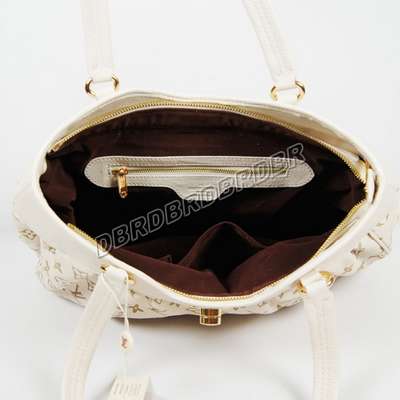 discount louis vuitton handbags leather m45714 beige white wholesale