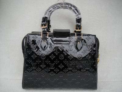 discount louis vuitton handbags monogram vernis m93756 black wholesale