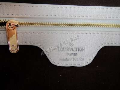 discount louis vuitton handbags leather n1057 beige white wholesale