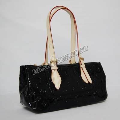 discount louis vuitton handbags monogram vernis m93507 black wholesale