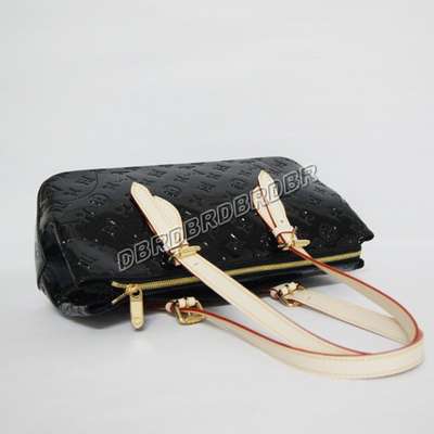 discount louis vuitton handbags monogram vernis m93507 black wholesale