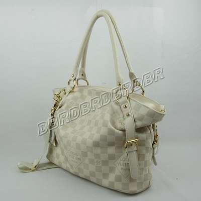 discount louis vuitton handbags leather n41291 beige white wholesale