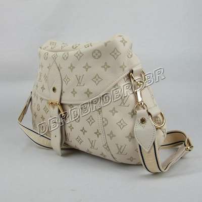 discount louis vuitton handbags leather m93183 beige white wholesale