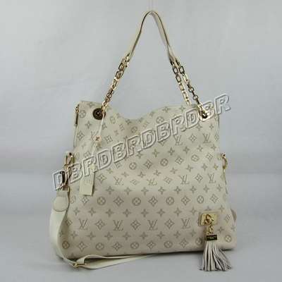 Discount Louis Vuitton Handbags Leather M96868 beige white Wholesale