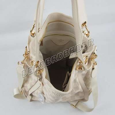 discount louis vuitton handbags leather n41306 beige white wholesale