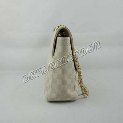 discount louis vuitton handbags leather n41410 beige white wholesale