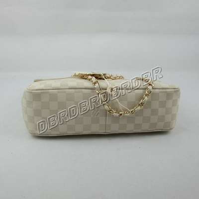 discount louis vuitton handbags leather n41410 beige white wholesale