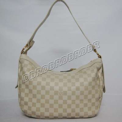 discount louis vuitton handbags leather n96018 beige white wholesale