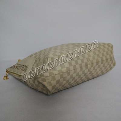 discount louis vuitton handbags leather n96113 beige white wholesale