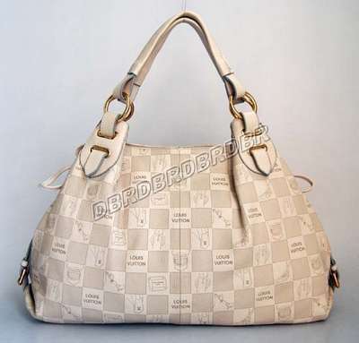 discount louis vuitton handbags leather m95131 beige white wholesale