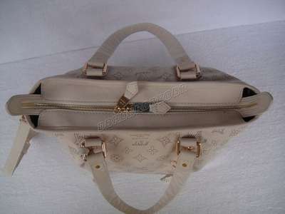 discount louis vuitton handbags monogram mahina m93175 beige wht wholesale