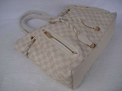 discount louis vuitton handbags leather m91621 beige white wholesale