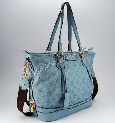 discount louis vuitton handbags monogram mahina m93175 blue top wholesale