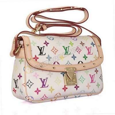 Discount Louis Vuitton Handbags Monogram Multicolore M92661 white Wholesale