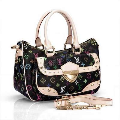 Discount Louis Vuitton Handbags Monogram Multicolore M40126 black Wholesale