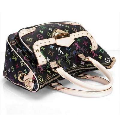 discount louis vuitton handbags monogram multicolore m40126 black wholesale