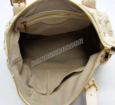 discount louis vuitton handbags leather m41155 beige white wholesale