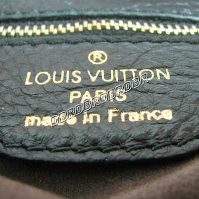 discount louis vuitton handbags leather n96670 black wholesale