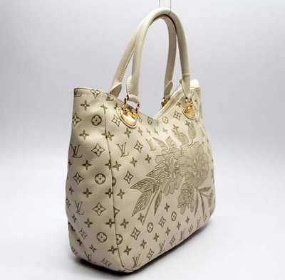 discount louis vuitton handbags leather m98032 beige white wholesale