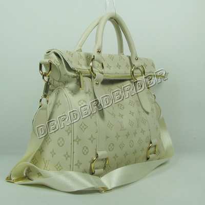 discount louis vuitton handbags leather m41232 beige white wholesale