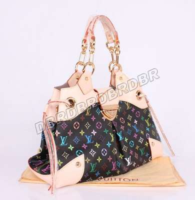 discount louis vuitton handbags monogram multicolore m40124 black pink wholesale