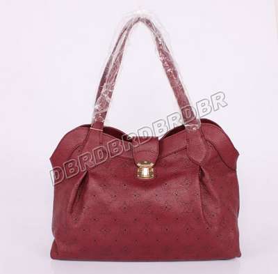 discount louis vuitton handbags monogram mahina m93465 purplish red wholesale