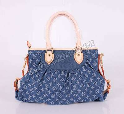 discount louis vuitton handbags monogram denim m95349 blue wholesale