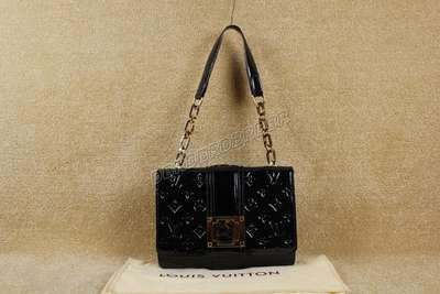 discount louis vuitton handbags monogram vernis m91279 black wholesale