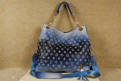 Discount Louis Vuitton Handbags Leather M95130 blue Wholesale