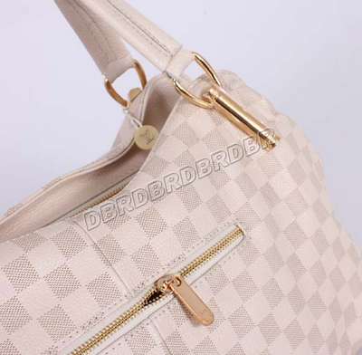 discount louis vuitton handbags leather m92808 beige white wholesale