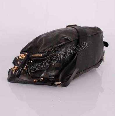 discount louis vuitton handbags leather m98016 black/gray wholesale