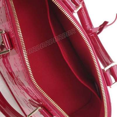 discount louis vuitton handbags monogram vernis m91606 red/pink stripped wholesale