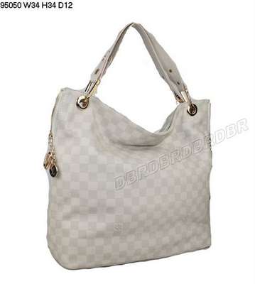 discount louis vuitton handbags leather n95050 beige white wholesale