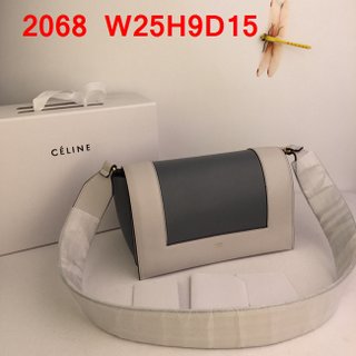 Celine 2068 messenger bag beige/dark grey 41554